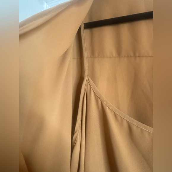 Dex Brown Plus Size Blouse with Built-In Camisole, Size 3x - Picture 6 of 10